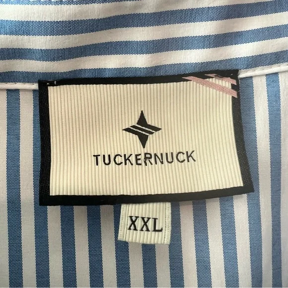 Tuckernuck Blue Stripe Royal Shirt Dress - Picture 7 of 9
